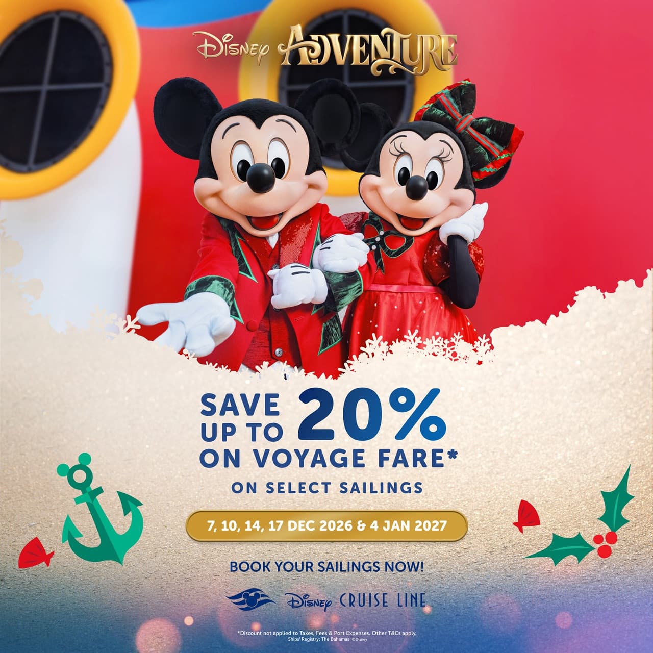 Disney Cruise Line: 3-Night Disney Adventure Cruise from Singapore - تصویر اصلی